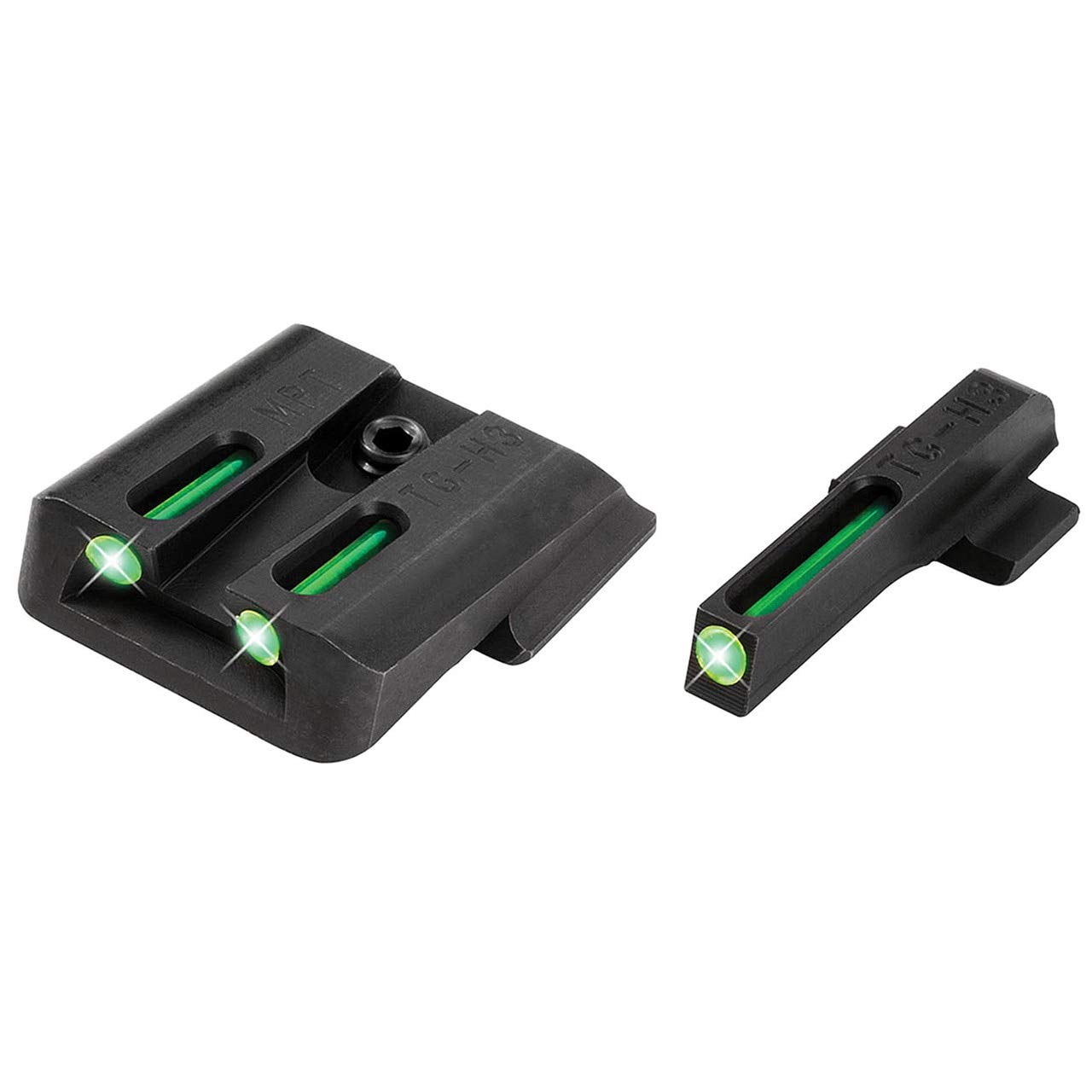 TFO Tritium/Fiber-Optic Day/Night Handgun Sights, Grn/Grn, S&W M&P (incl SHIELD & .22, ex .22 Comp),SD9,SD40 (ex VE )