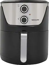 Fritadeira Sem Óleo Lightfry Preta Em Inox 4 Litros 220V- SUGGAR - FT4002PT