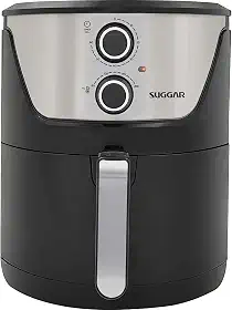 Fritadeira Sem Óleo Lightfry Preta Em Inox 4 Litros 220V- SUGGAR - FT4002PT