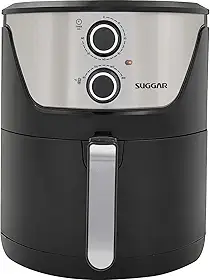 Fritadeira Sem Óleo Lightfry Preta Em Inox 4 Litros 220V- SUGGAR - FT4002PT