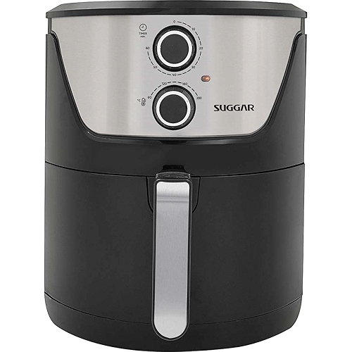 Fritadeira Sem Óleo Lightfry Preta Em Inox 4 Litros 127V- SUGGAR - FT4001PT
