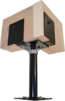 Pylex Support 33/66 Extendable Deck Support, Black