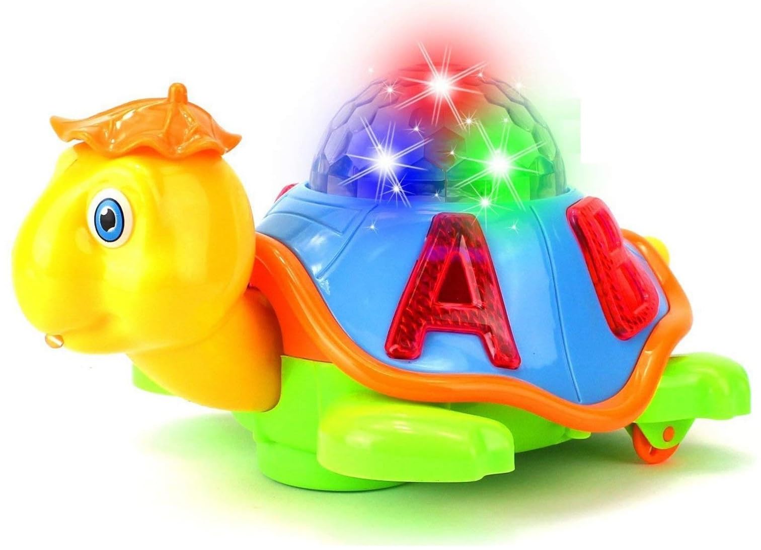 Famous Quality Colorful Musical Toy for Kids Happy Turtle Bump and Go Dancing Toy Battery Operated Animal Figure with 3D Flashing Light & Sound for Kids - Multicolor (B09SLVGWFV) Amazon Price History, Amazon Price Tracker
