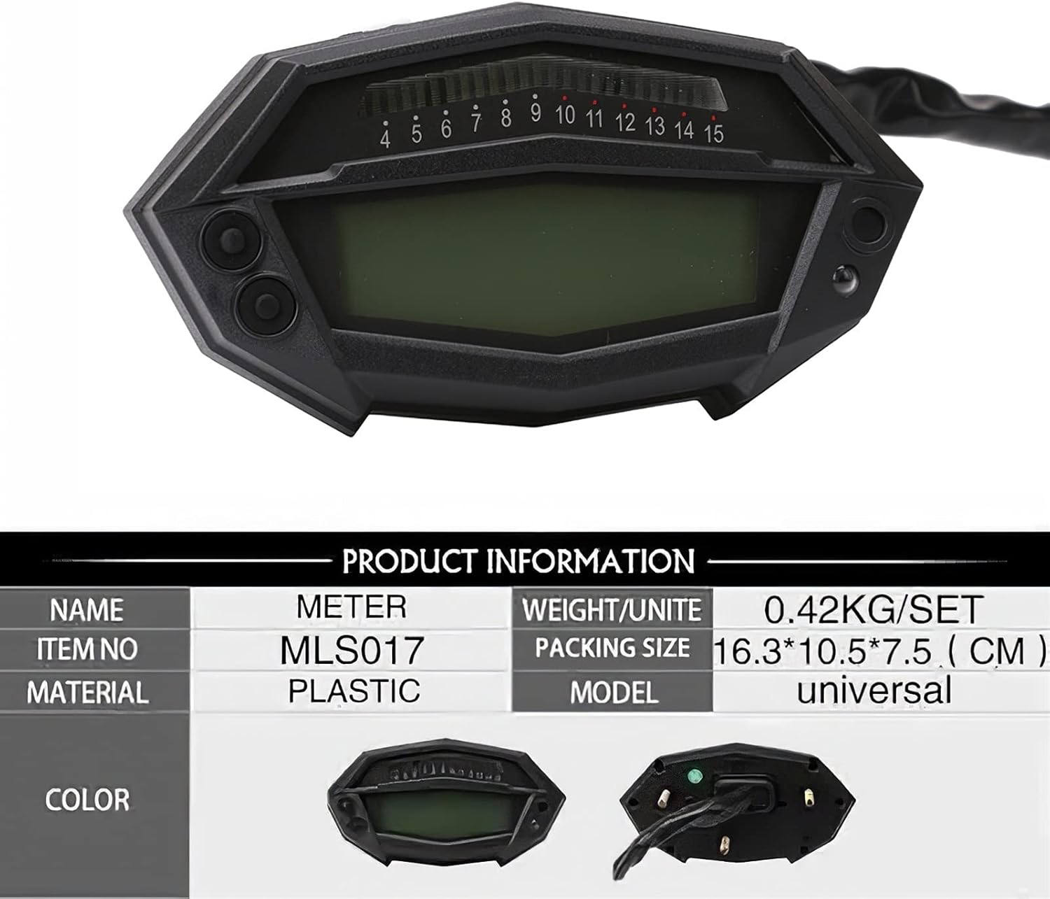 走行距離計 マグネットセンサー付きデジタルLCDスクリーンオートバイの 走行距離計 マグネットセンサー付きデジタルLCDスクリーンオートバイの