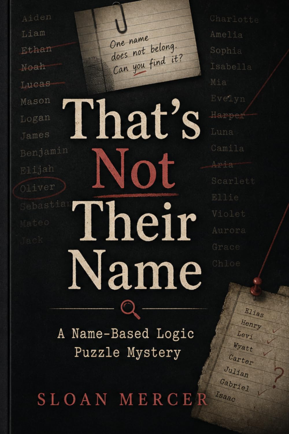 That’s Not Their Name: A Name-Based Logic Puzzle Mystery (Sloan Mercer Logic Puzzle Mysteries)