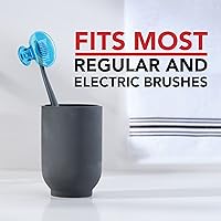 Vista 5 de Steripod Protector de cepillo de dientes con clip, rosa y azul, 2