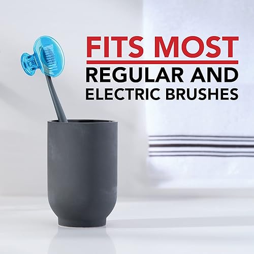 Miniatura 5 de Steripod Protector de cepillo de dientes con clip, rosa y azul, 2