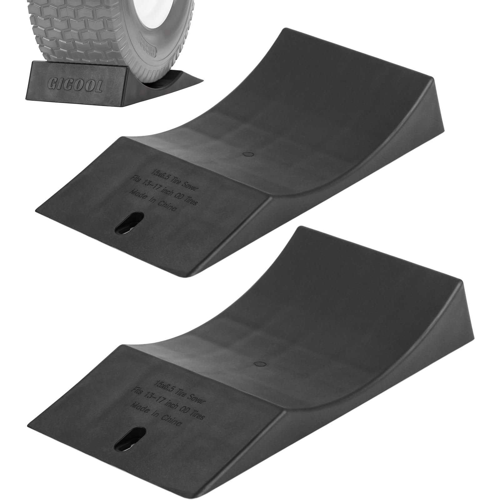 GICOOL Flat Free Tire Saver Ramp, 2 Pack, Suitable for 13-16“ Flat Free Tire-image-7