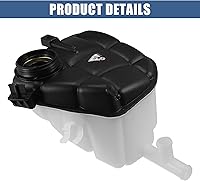 Vista 5 de X AUTOHAUX Tanque de depósito de radiador de refrigerante 1645000049 Botella de expansión de desbordamiento de refrigerante con sensor