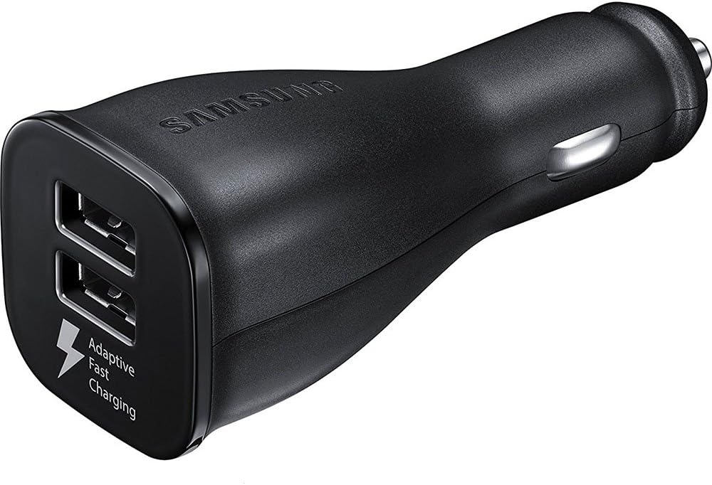 Samsung EP-LN920BBEGUS Fast Charge Dual-Port USB Car Charger - Retail Packaging,Black