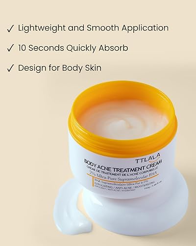 Miniatura 6 de Tratamiento para eliminar el acné de los glúteos, crema hidratante con ácido salicílico al 2%, aceite de árbol de té y hamamelis, tratamiento de