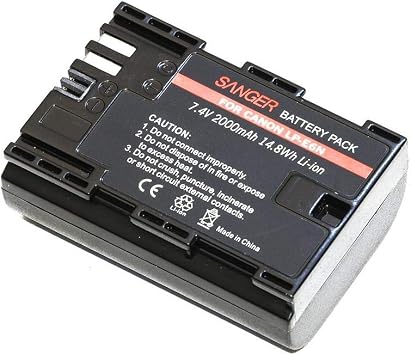 Sanger LP-E6N Canon Fotoğraf Makinesi Batarya