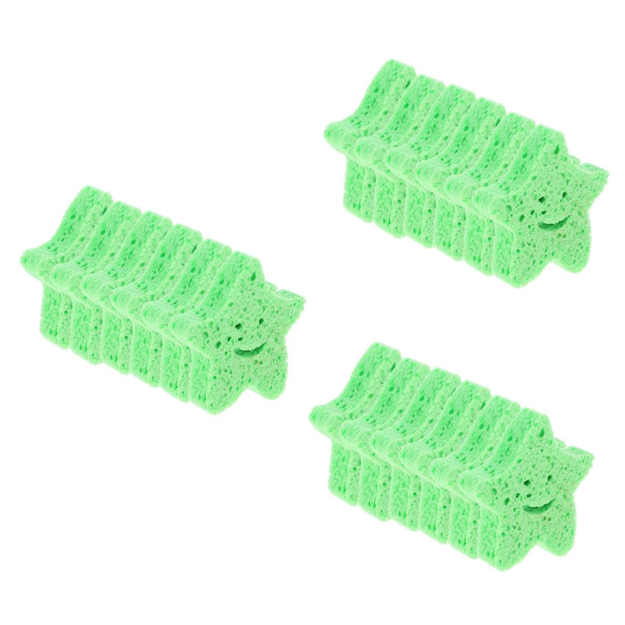 Healvian 3 Set Spugne Spugna Per Il Corpo Luffa Da Bagno Spugne Abrasive Per La Pulizia Giocattolo Da Bagno Spolverino Scrubber Corpo Spolverare Stucco Lavello Auto Green Spugna 6 Pezzi * 3