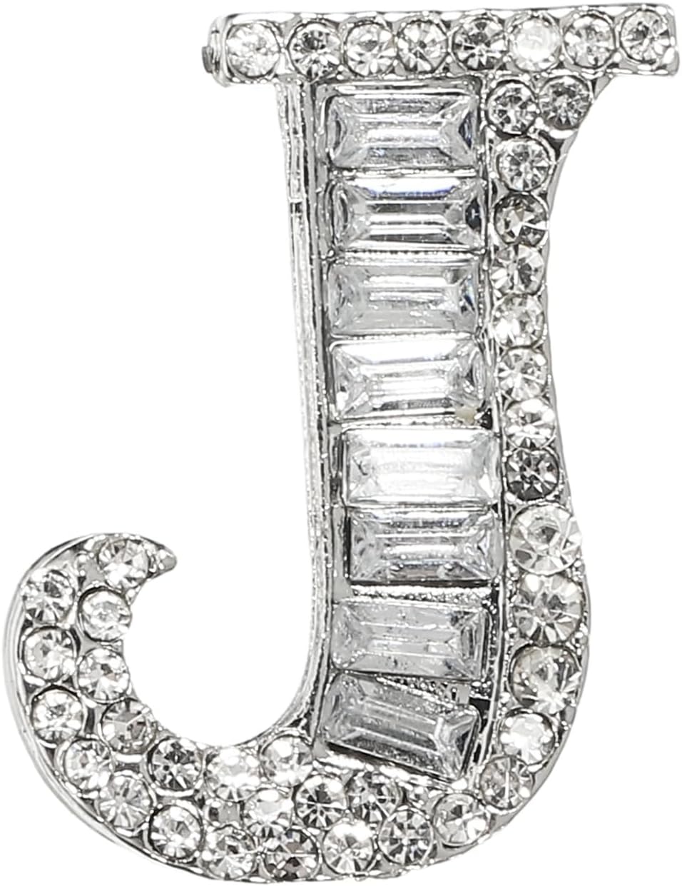 PATIKIL Letters Brooch Pins, Letter Initial Rhinestone Brooch Metal Broaches Pins for Women Men Breastpin Gifts Jewelry