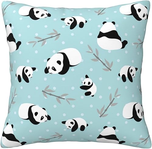 Aimeryup Throw Pillow Covers 12x12 Inch Cute Cartoon Panda Decorative Pillow Covers Cushion Covers cojines decorativos para sala Pillow Cases Cute