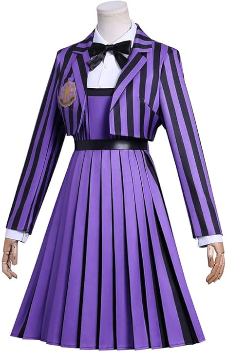 Amazon.co.jp: [Raineed] ウェンズデー学園パープルユニホーム 5