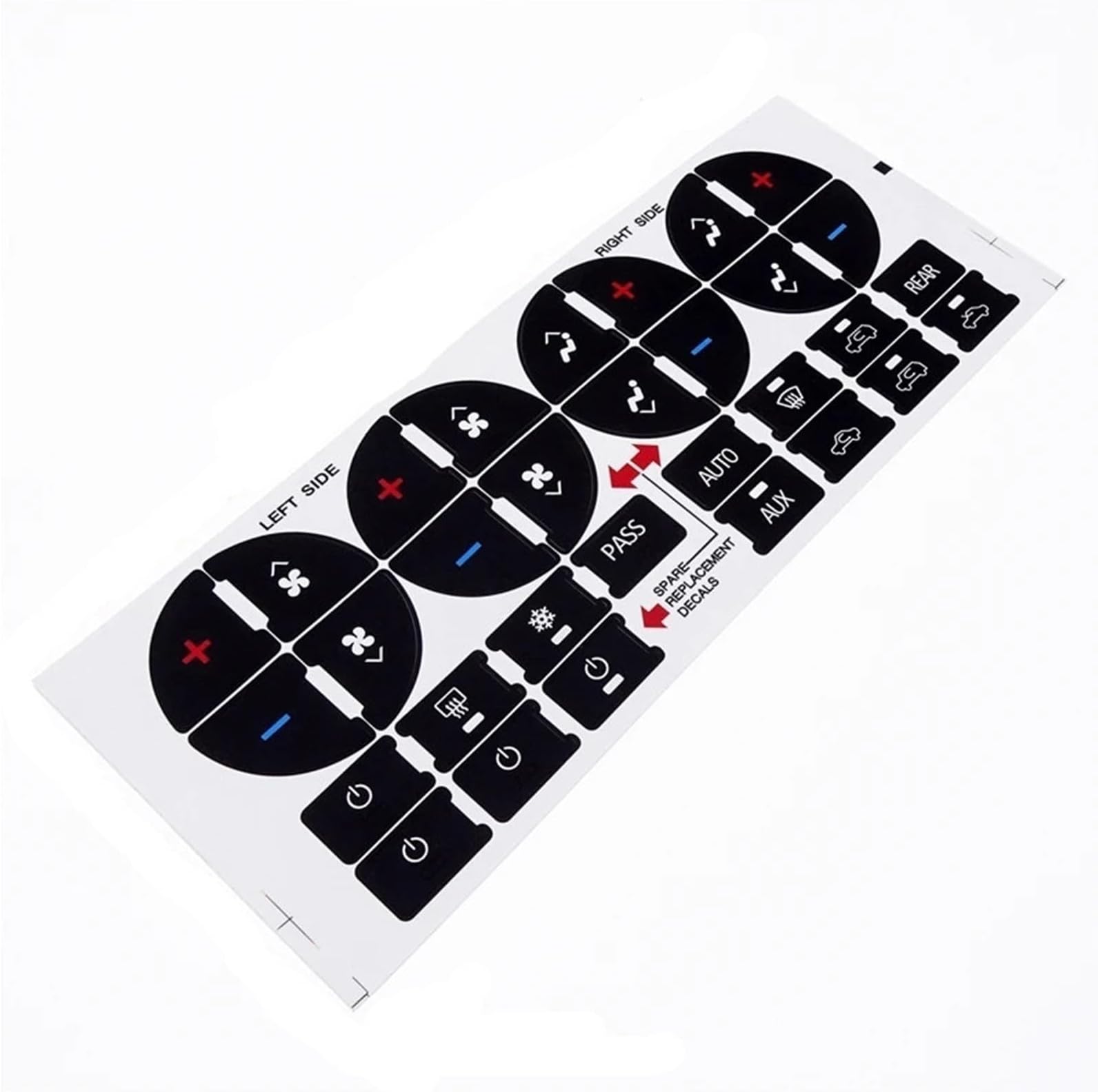Compatible with Chevy for Avalanche LT for LTZ 2007 2008 2009 2010 2011-2015 Car Air Condition AC Climate Control Button Repair Stickers Car Button Stickers