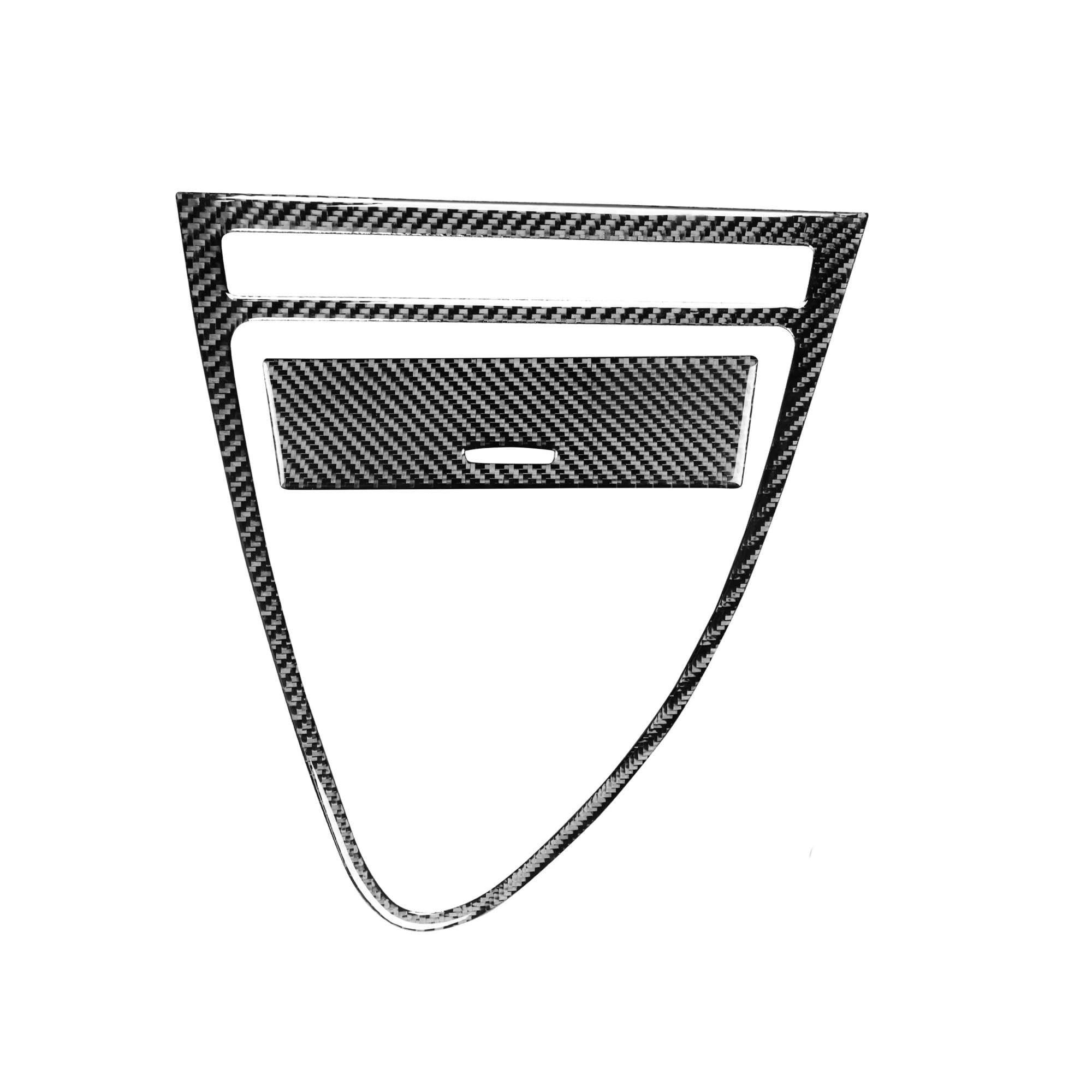 for BMW 6 Series E63 E64 2004-2010 Carbon Fiber Sticker Centre Shift Gear Storage Panel Car Inside Interior Trim Cover Panel(RHD)