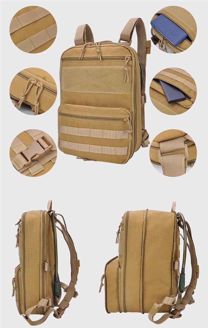 Bolsa Molle Táctica Multifuncional For Exteriores, Mochila Impermeable For Ciclismo Y Deportes Al Aire Libre, Bolsa De Almacenamiento Impermeable For Viajes.(BCP)