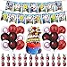 BESTZY Ensemble de Ballons Spiderman, Décorations de fête D'anniversaire pour Enfants, Ballons D'anniversaire, Décoration de Gâteau, Ballon pour Garçon Bébé Douche Décor