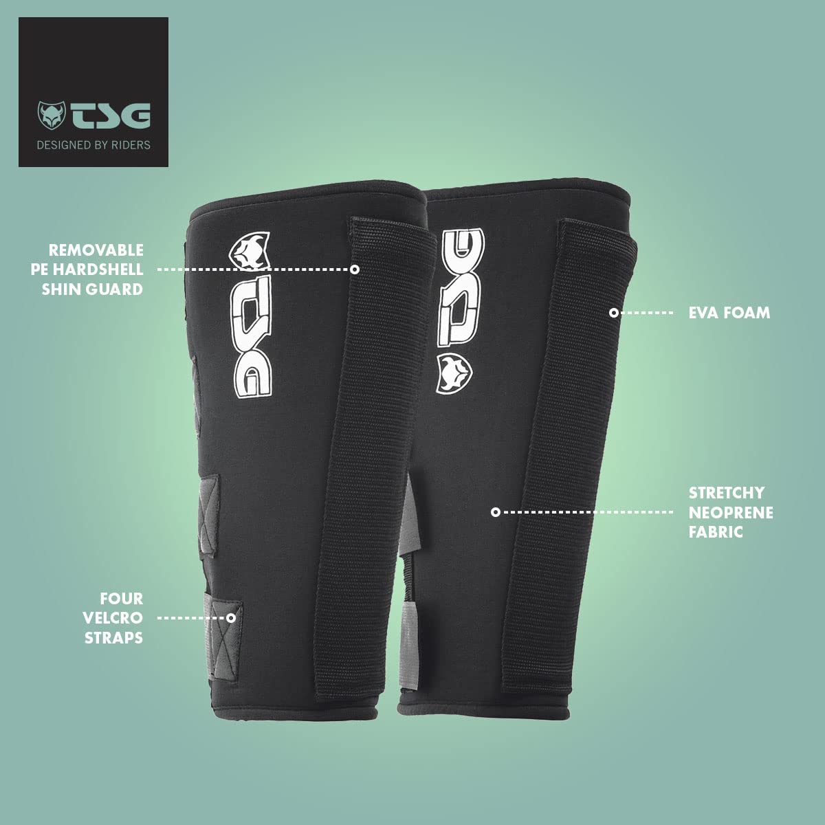 Amazon | TSG Protège-tibias pour BMX XL noir - Noir | シンガード
