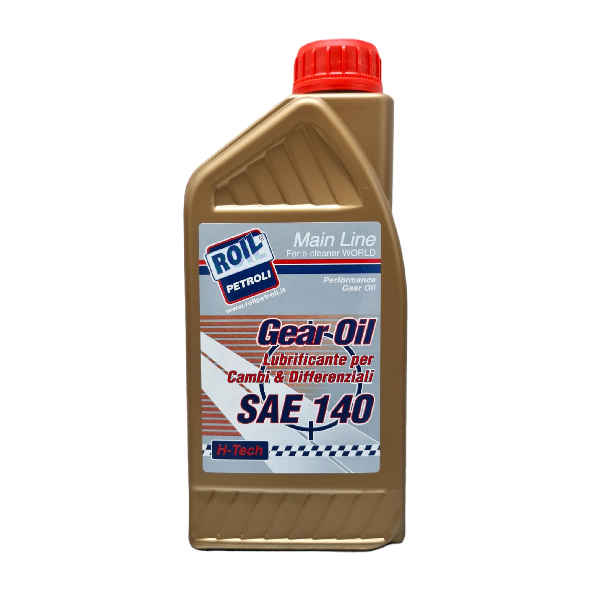 2 Litri di Roil GEAR CD SAE 140 - Olio Minerale per cambi manuali, differenziali, trasmissioni manuali, ingranaggi ipoidi, assali
