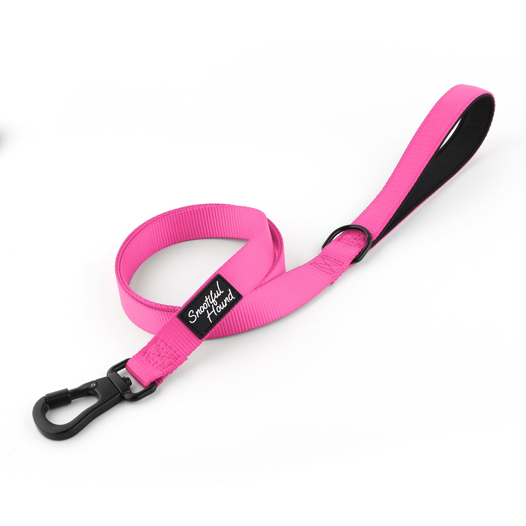 Snootiful Hound Secure Locking Dog Lead with Padded Handle - Carabiner Dog Leash - Anti Theft (Pink, 120cm) - Image 4