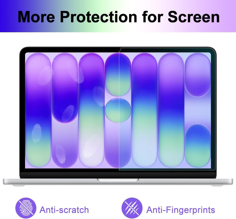 ProElife 2-Pack Anti Blue Light Screen Protector for 2026 New MacBook Neo 13 inch Apple A18Pro/A3404 Anti Scratch Accessories Anti Glare Matte Protective Shield Film for MacBook Neo 13'' image 4