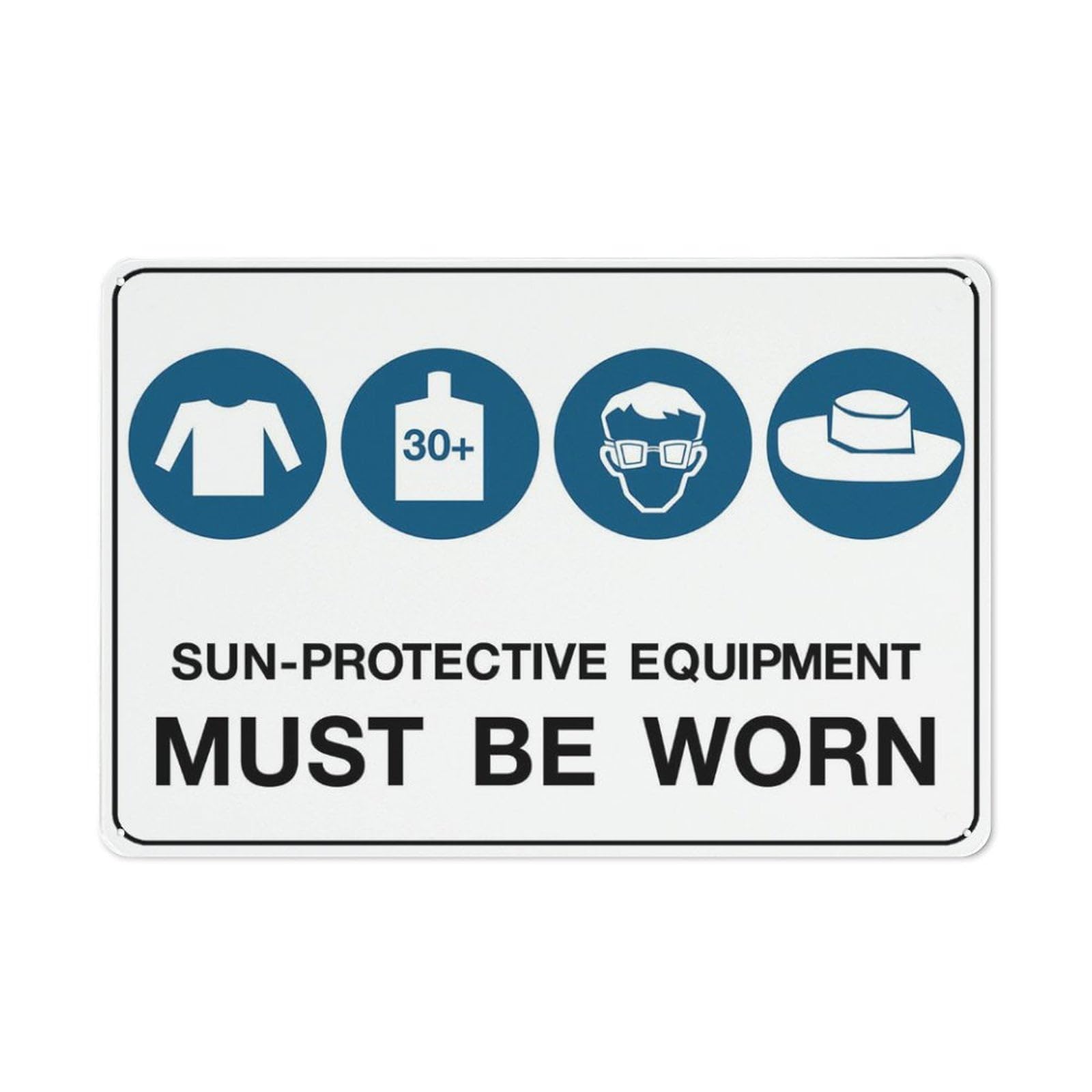 Sun Protective Equipment Must Be Worn Retro Funny Novelty Art Backyard Funny Wall Décor Poster Cafe Plaque Tin Sign 8x12 Inch