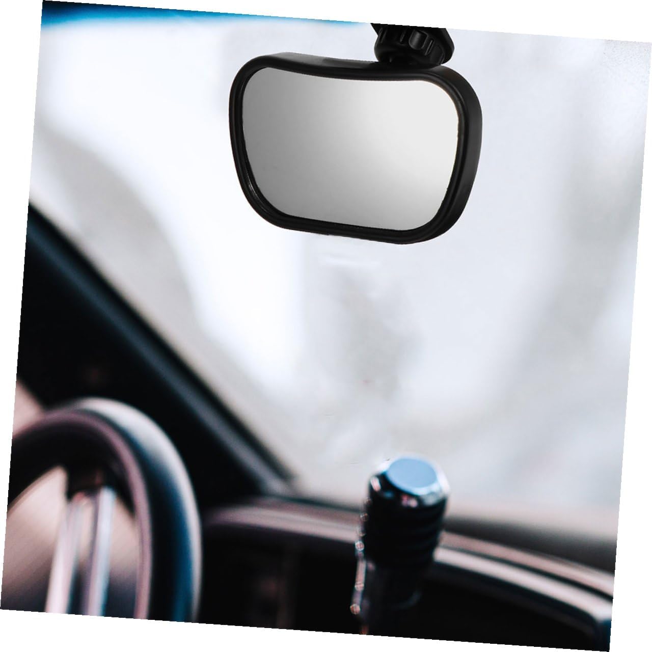 2Pcs Rearview Mirror for Wide Angle Backseat Mirror with 360° Rotation for Rear-Facing Car Seats