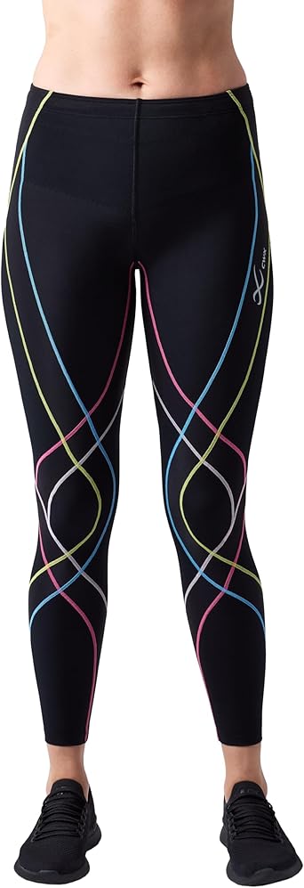 CW-X Womens Endurance Generator Mid Rise Compression Leggings, 129809, Performance Tights with Joint and Muscle Support