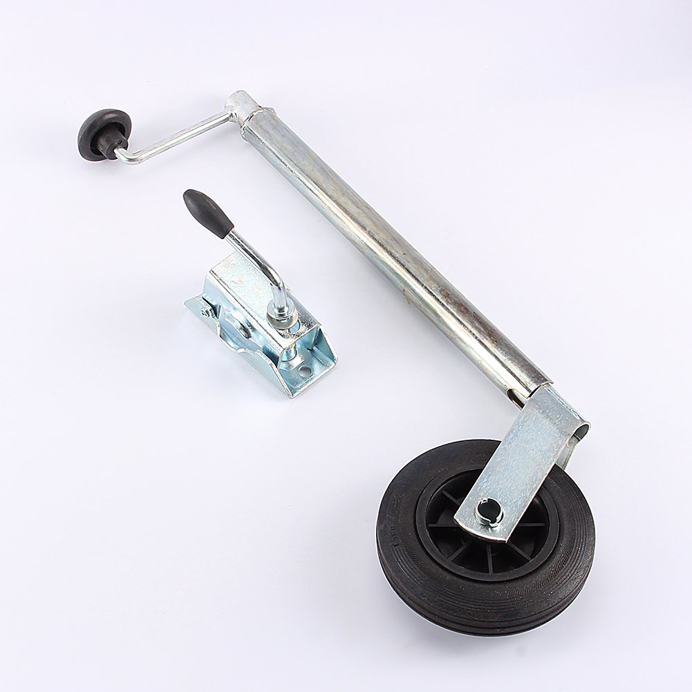 lyrlody Rueda Remolque Pesado 35 mm con Abrazadera Accesorio para Caravana Remolque