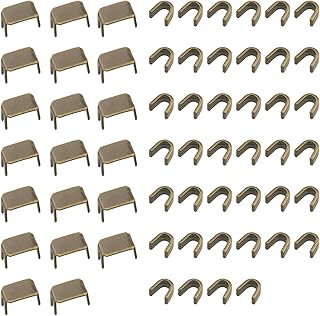 60PCS Zipper Stops Zipper Bottom Stops Top Stops, Top & Bottom Stops for Bags Coats Jackets Zippers Rescue Repair, Bronze Tone
