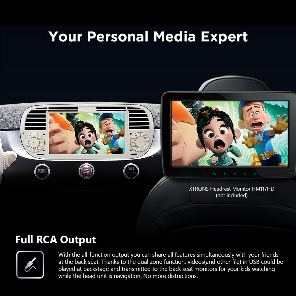 Car Electronics XTRONS Single Din Car Stereo Android 10 Car Radio Player 7 Inch Touch Screen GPS