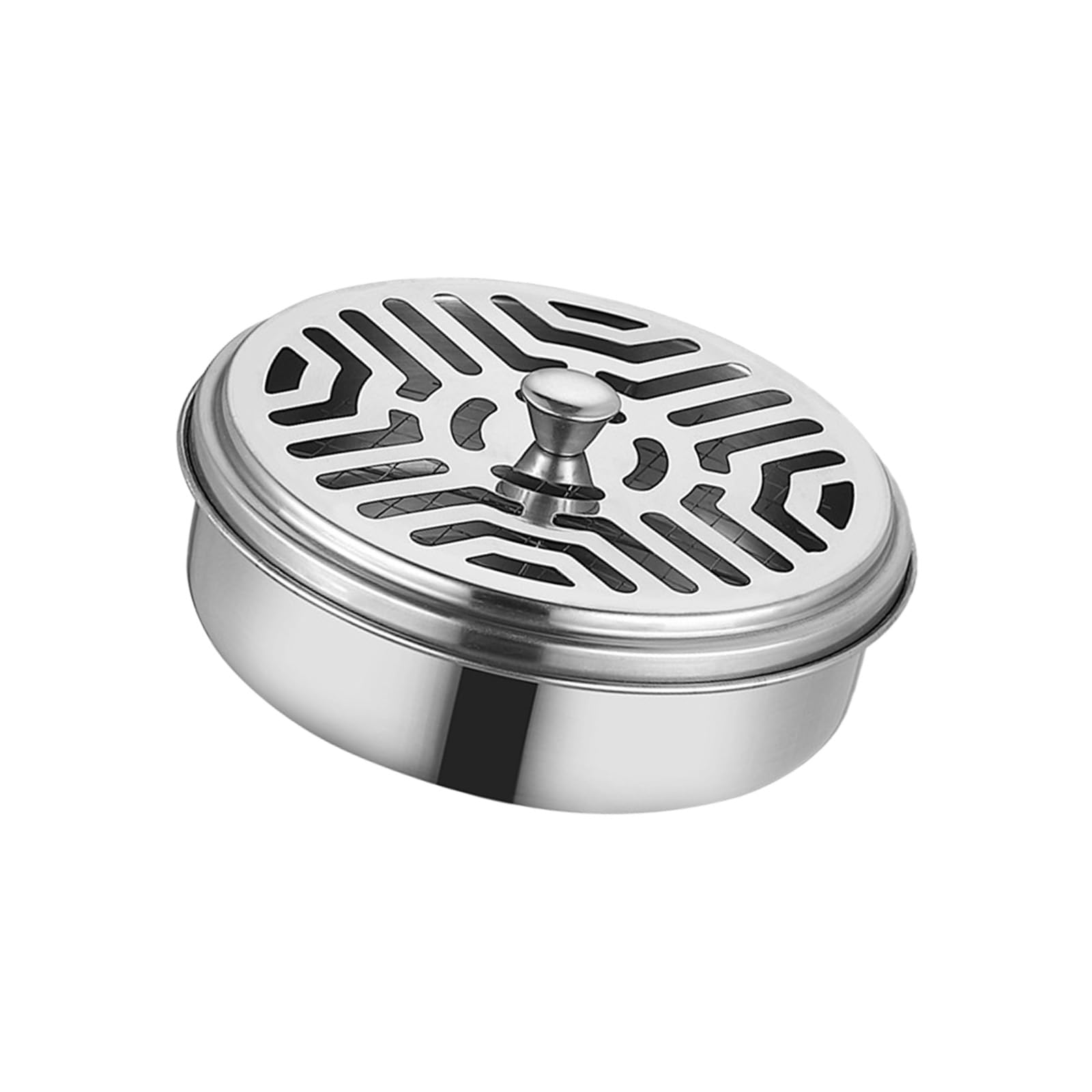 Round Mosquito Repellent Incense Holder Case with Lid Incense Holder Outdoor Fragrance Incense Case Mosquito Burner Box Camping Rack