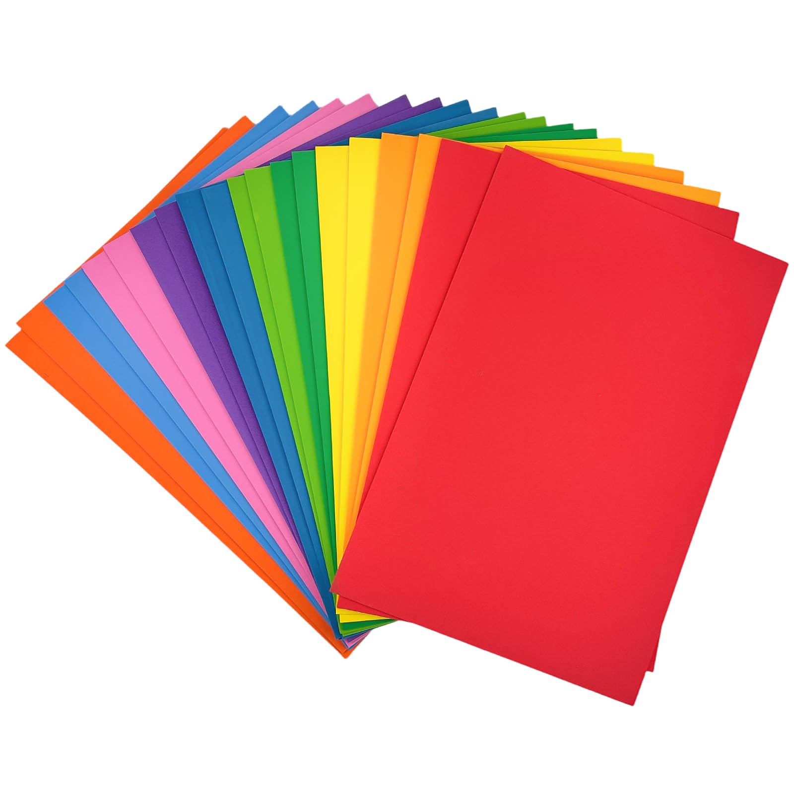 20 Sheets Foam Sheets Self Adhesive, 300*200*2mm Insulation Anti Vibration Non-Slip Foam Rubber Pads, Thick Closed Cell Foam Neoprene Rubber Sheets, EVA Foam Pad Mat with for Furniture, 10 Color