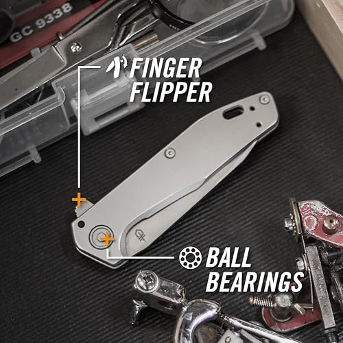 Miniatura 6 de Gerber Gear Fastball - Cuchillo plegable delgado y ligero con liberación de bloqueo - Cuchillo de bolsillo con clip de 3 posiciones - Equipo EDC -