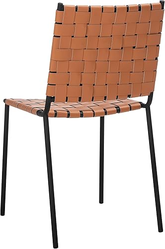 Miniatura 9 de Safavieh Home Collection Wesson - Silla de comedor (2 unidades), color negro Coñac/Negro,Cognac/Plateado,Blanco/Plata