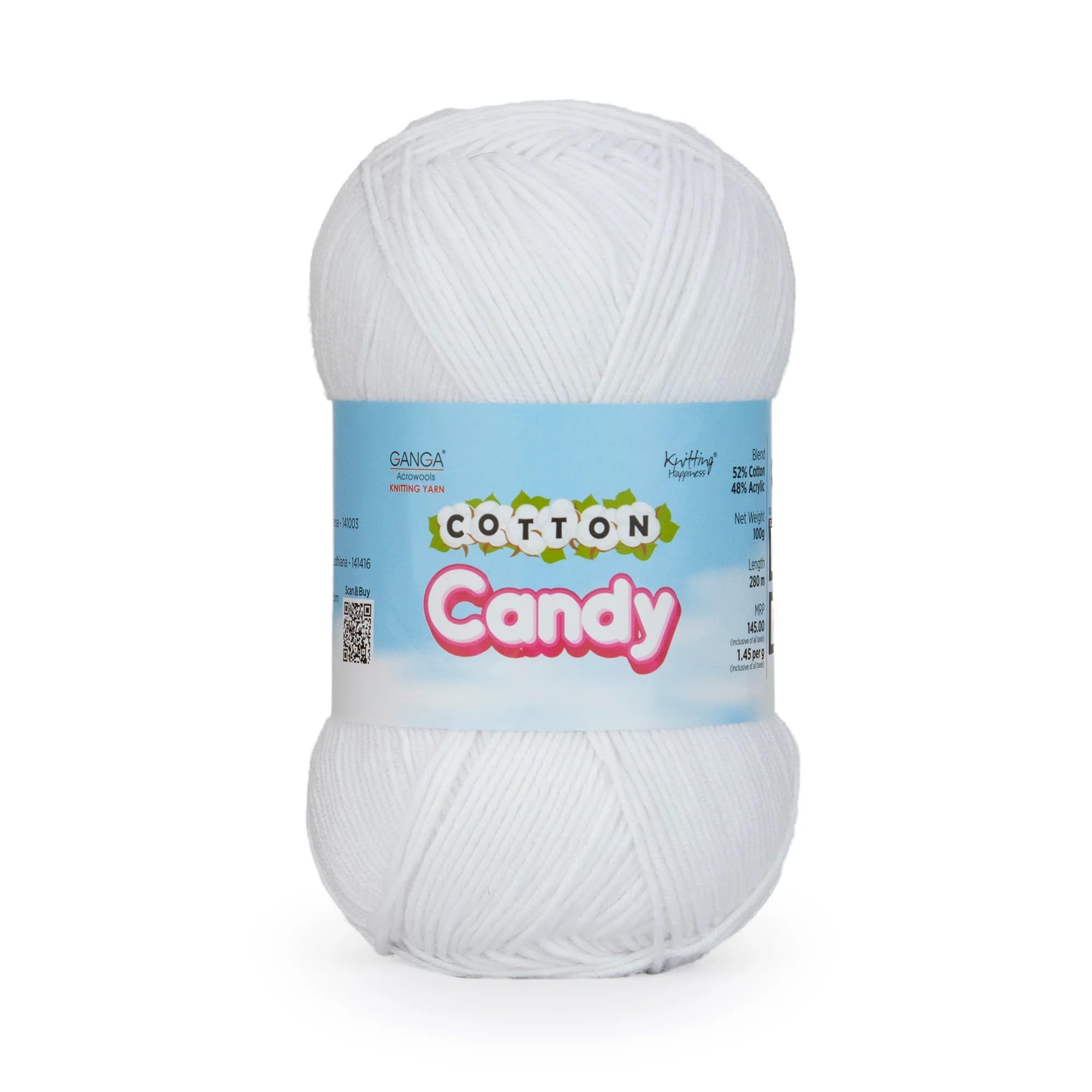 Ganga Cotton Candy Yarn - Soft Pastel Yarn for Knitting & Crochet -7