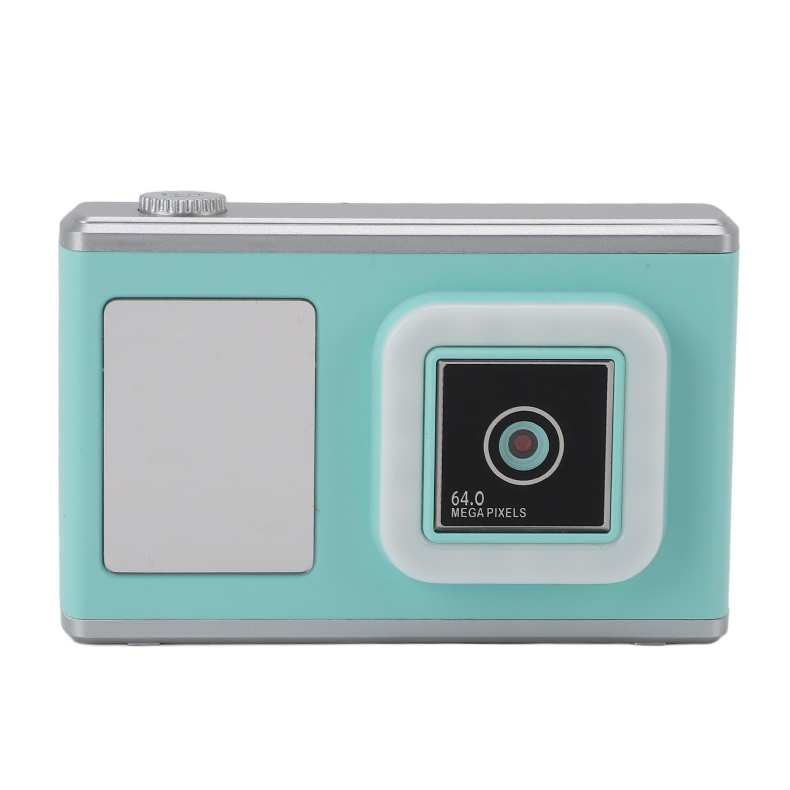 Pongnas 1080P Digital Camera Toy for Kids Ages 3-12 – Retro- 64MP Compact Portable Video Camera with 2.4 Inch IPS Screen, Built-in & Timer – Small for Boys and Girls (Green)