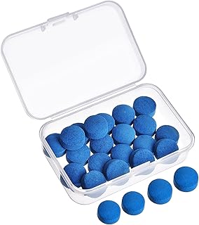 Gejoy 20 Pieces Billiard Pool Cue Tips Pool Cue Tips Replacement Kit Pool Stick Tips Billiard Cue Tips with Storage Box for Pool Cues and Snooker
