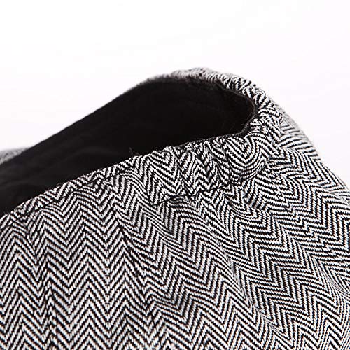 Inogih Boys Tweed-Newsboy Cap Toddler Cotton Beret Hat 6M To 2 Years (Black, 6-18M) #TOP2