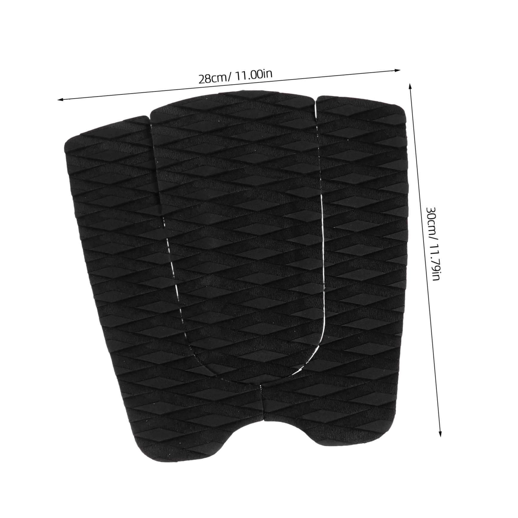 TOYANDONA Tappetino Antiscivolo Tampone di Trazione del Tabellone Sostituzione Navigare Trazione da Tavola da Surf Cuscinetti per La Coda da Surf Accessori Black Eva