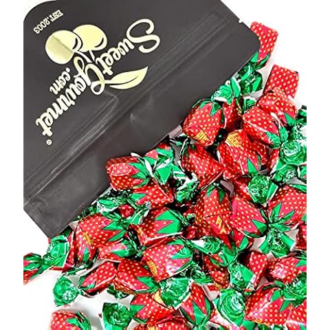 SweetGourmet Arcor Strawberry Bon Bons Buds Filled Hard Candy | 2 Pounds Cover