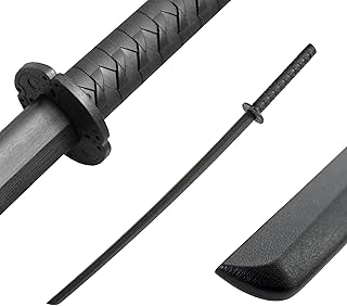 DEPICE Bokken Plástico Duro - 101 cm, 600 g, Iaido, Aikido, Bokuto, Sparring Ready, Color Negro