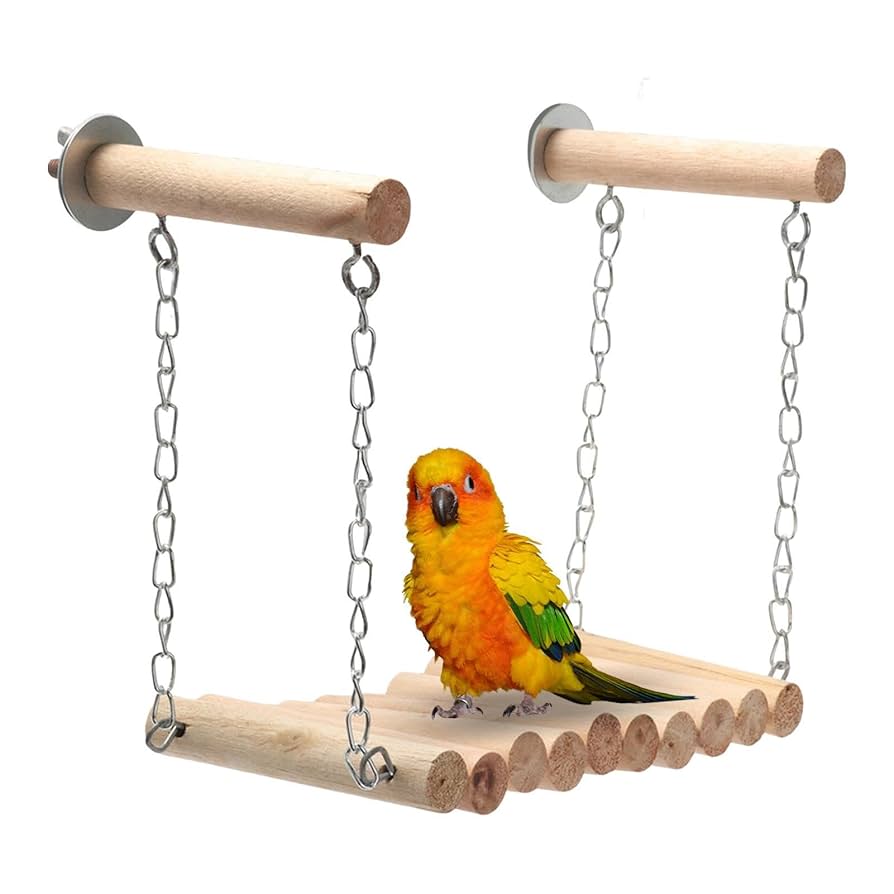 27　自然素材　ブランコ(大)インコ　バードトイ　止まり木 27 自然素材 ブランコ(大)インコ バードトイ 止まり木