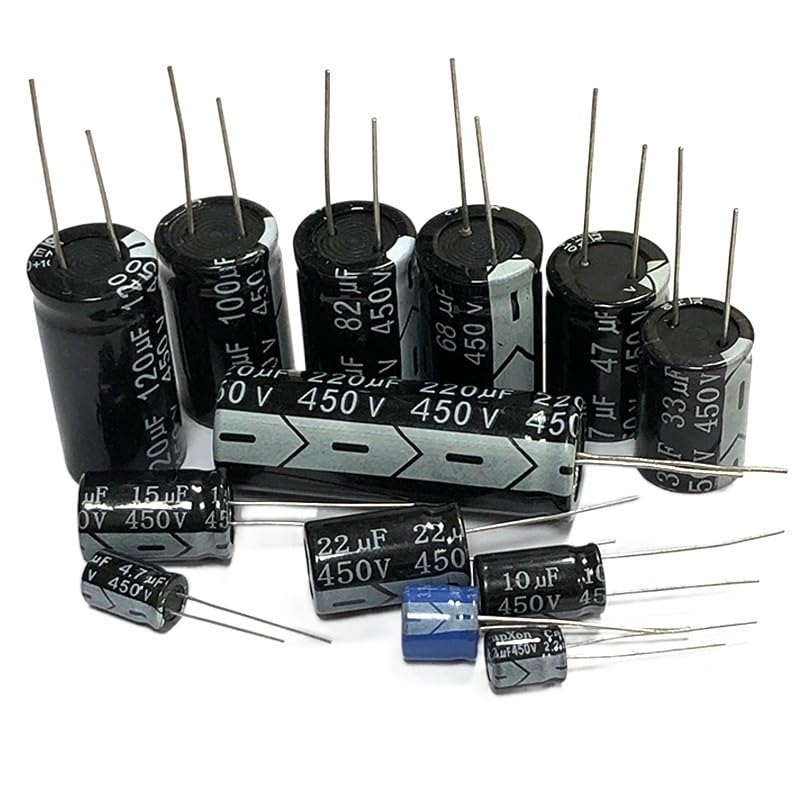 450V 2.2uf 3.3uf 4.7uf 6.8uf 10uf 15uf 22uf 33uf 47uf 68uf 82uf 100uf 220uf Aluminum Electrolytic Capacitor 100v 200v 250v 400v(450v4.7uf 20pcs)