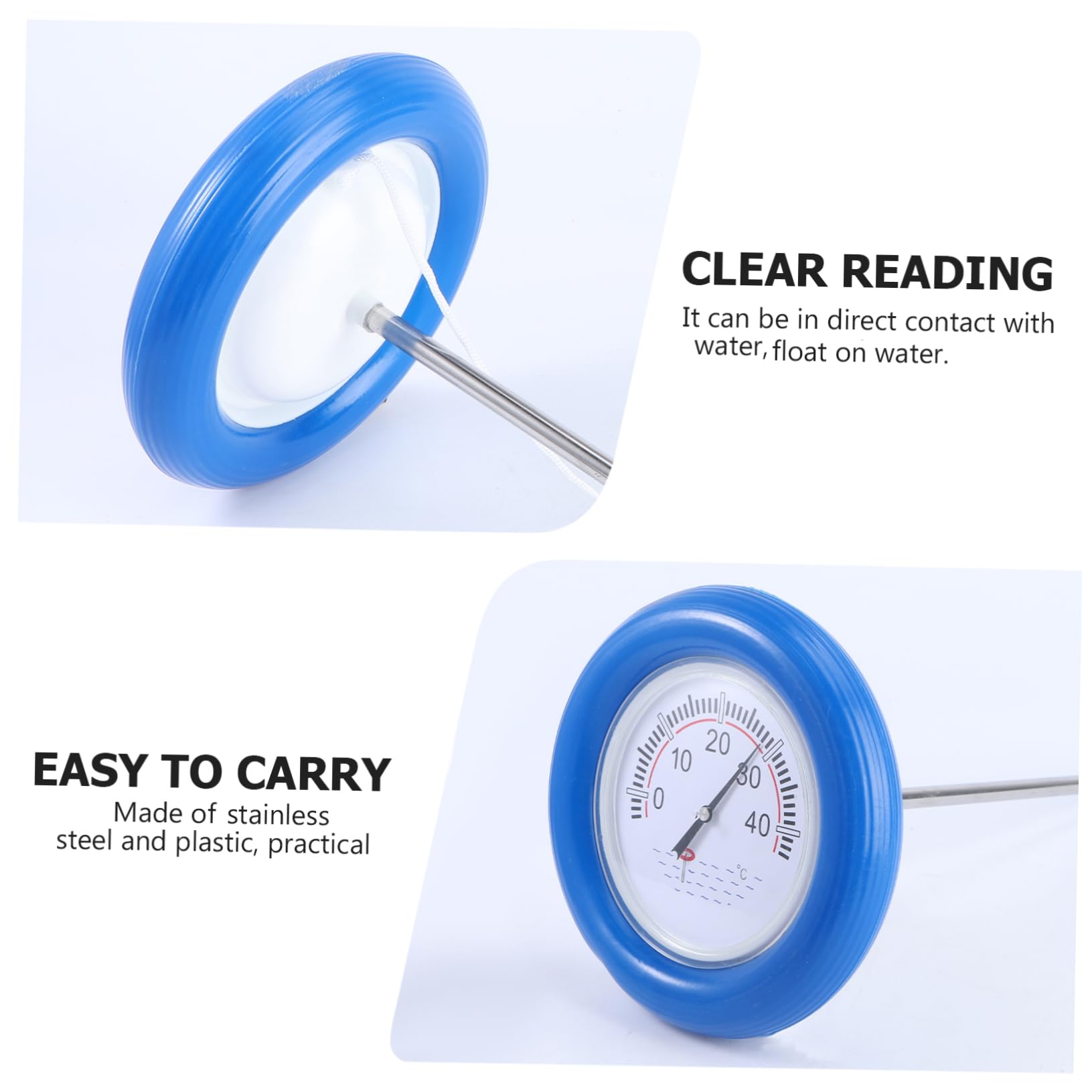 Toddmomy 1 Pezzo Termometro Galleggiante per Piscina e Spa Tester Temperatura con Calibrazione per Acquari e Precisamente Temperatura