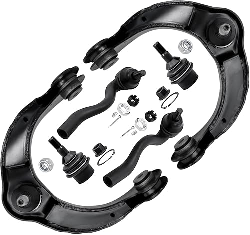 Miniatura 85 de Detroit Axle - Kit de brazos de control AWD para cargador Chrysler 300 Dodge Challenger Magnum, 2 brazos de control superiores delanteros con rótula