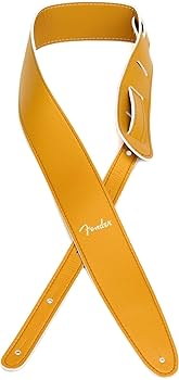 Fender スパロゴ　レザー　ストラップ Fender スパロゴ レザー ストラップ 高品質なレザーストラップ